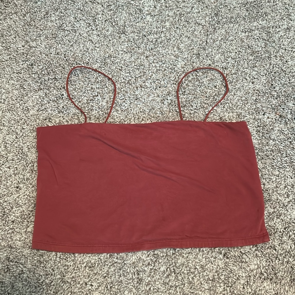Aeropostale cami crop top. Size large. Super soft. Bungee straps.
